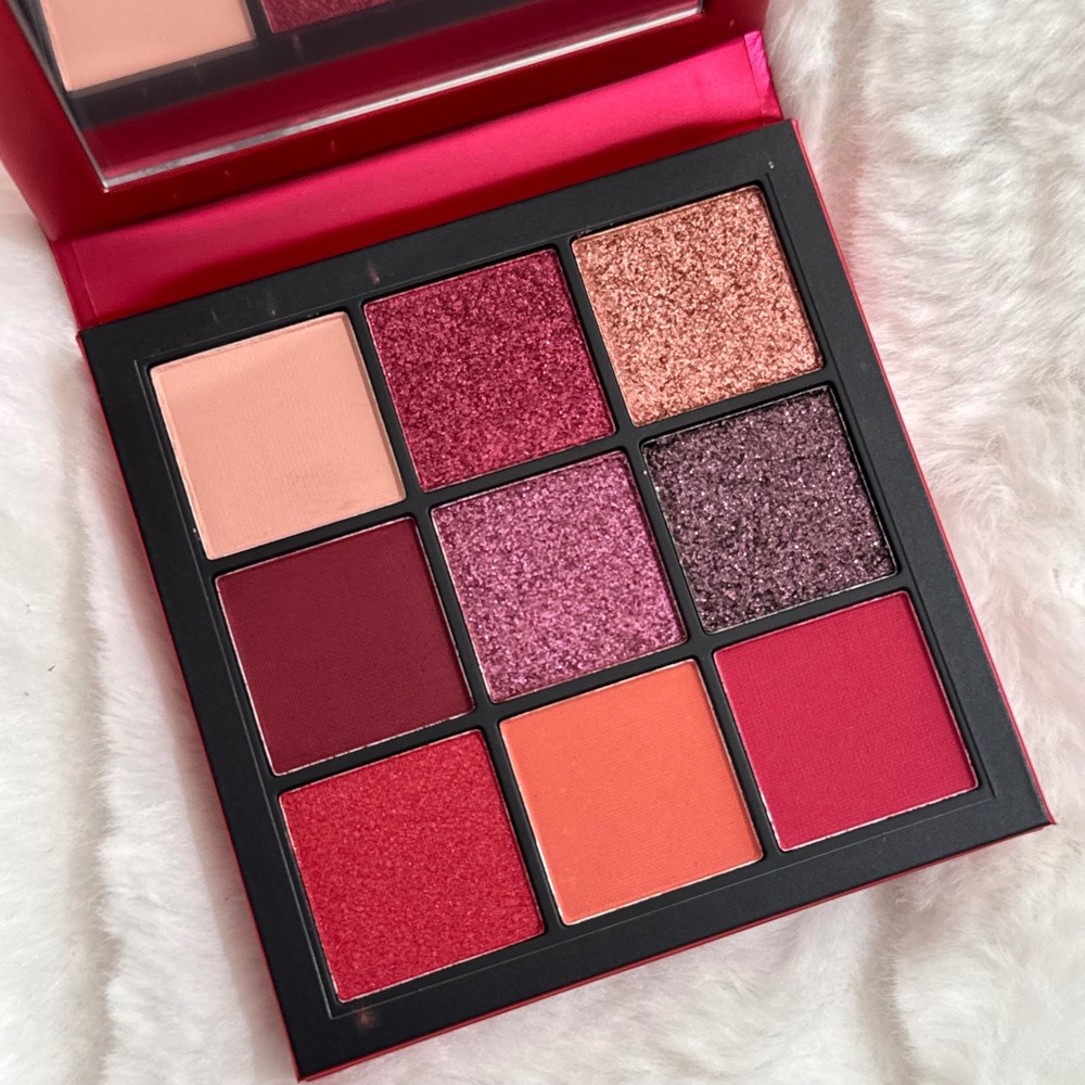 Huda Beauty Ruby Obsessions Eyeshadow Palette - 9 Shades - Red/Berry - Authentic